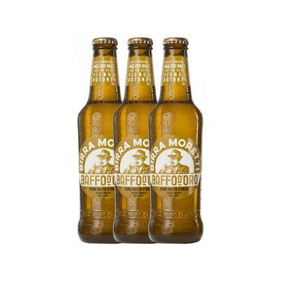 Birra Moretti Baffo D'oro  Tris 0.33 cl x 3