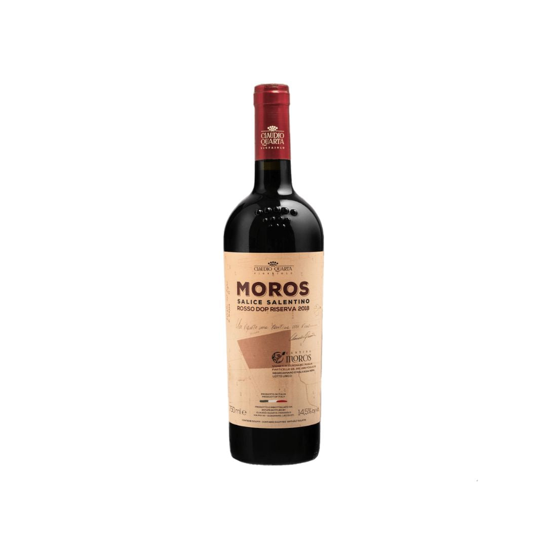Claudio Quarta Moros Salice Salentino Rosso Dop Riserva 2018