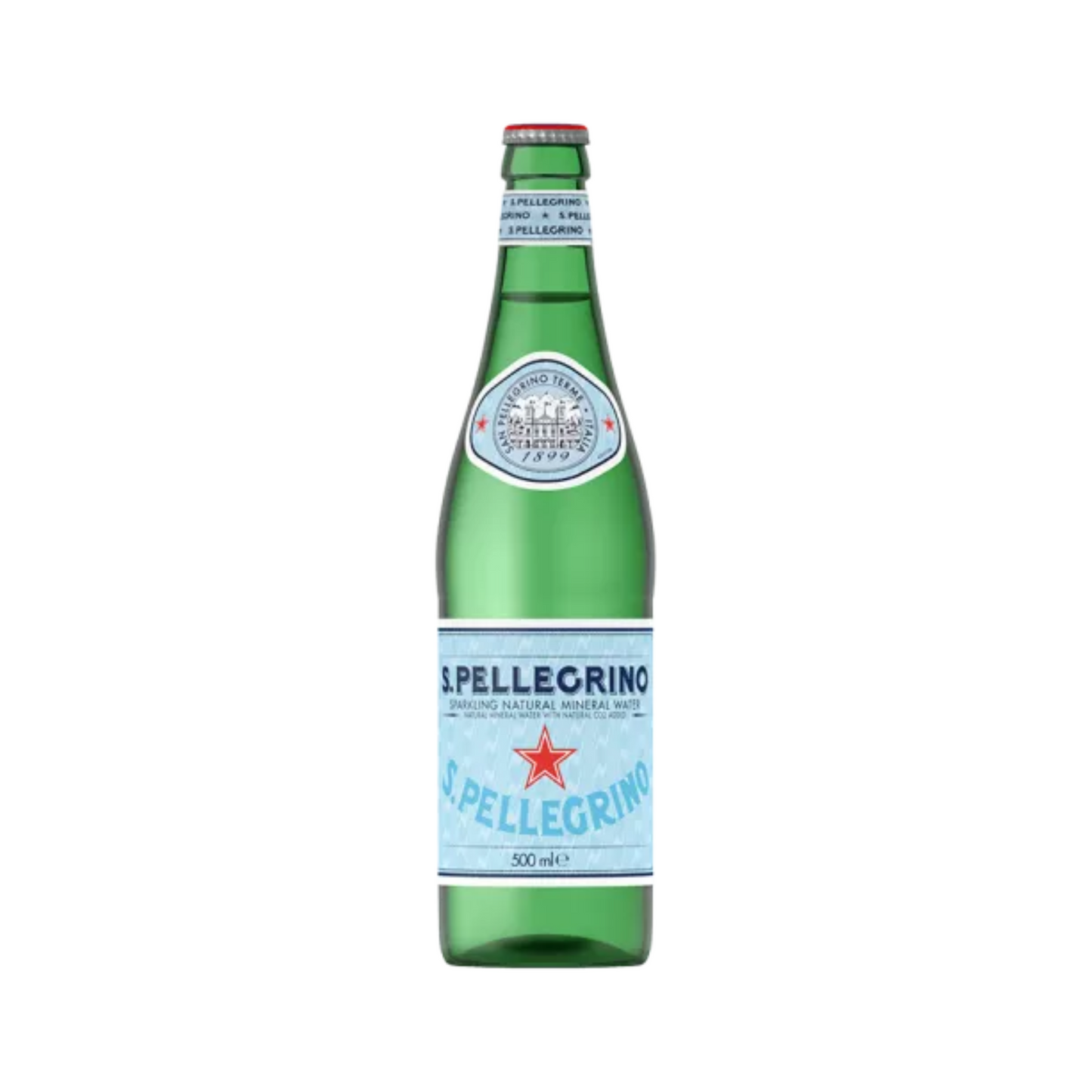 Acqua Minerale Naturale Frizzante S.Pellegrino • Bottiglia Vetro 50 cl