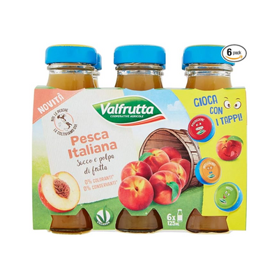 Valfrutta Succo di Pesca Vap 12,5 cl x 6