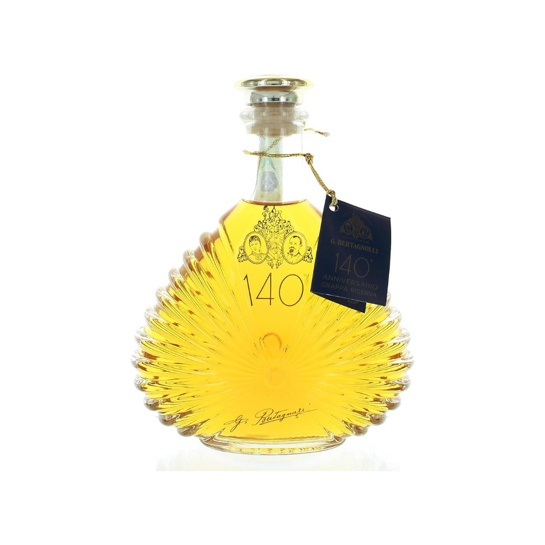 Bertagnoli Grappa 140º Anniversario Cl 70 Bottiglia Conchiglia