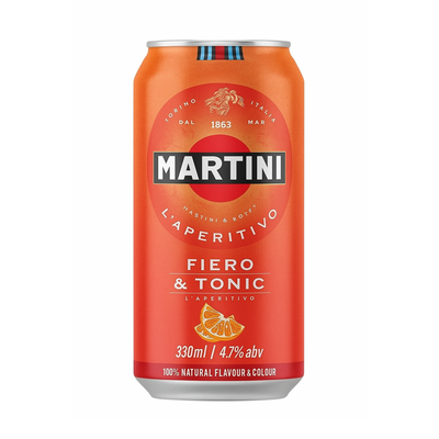 Martini Fiero & Tonic 33 cl – Cocktail Ready-to-Drink (4,7 % vol.)