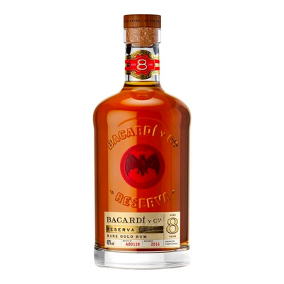 Bacardí Reserva Ocho – Rum Rare Gold 8 Anni 0,70 L, 40% vol