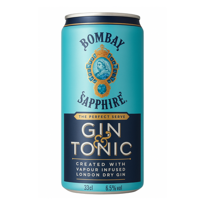 Bombay Gin & Tonic Ready-to-Drink 330 ml – Gin & Tonic Bar-Quality